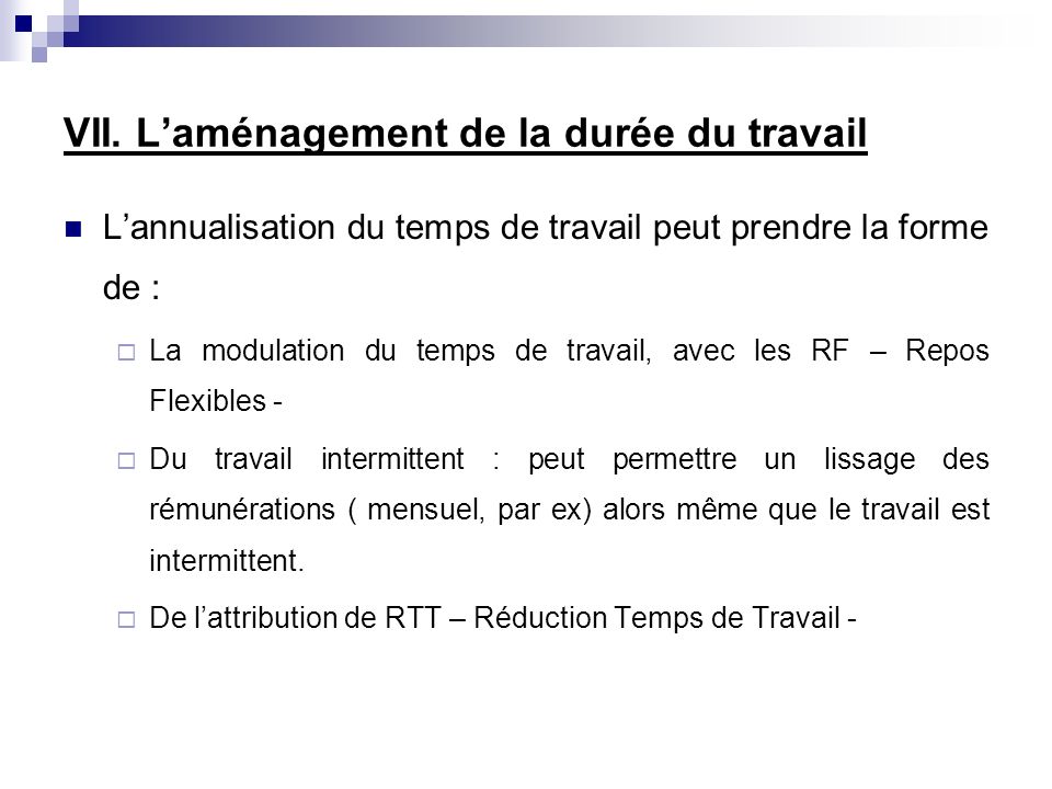 Annualisation Du Temps De Travail Exemple Le Meilleur Exemple